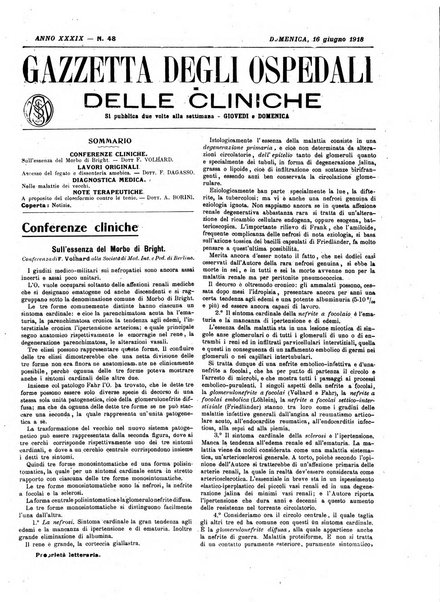 Gazzetta degli ospedali e delle cliniche