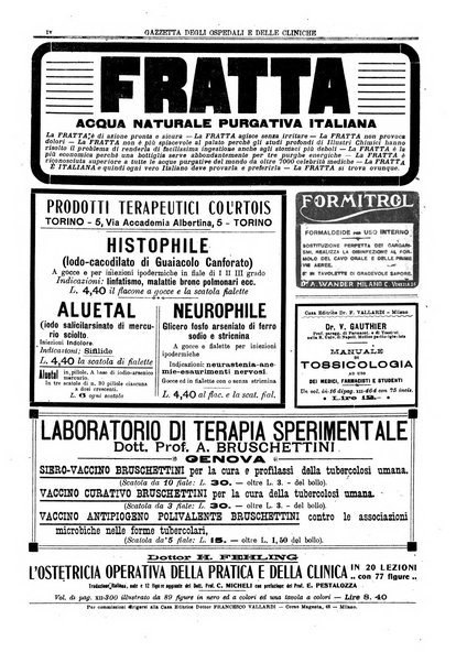 Gazzetta degli ospedali e delle cliniche