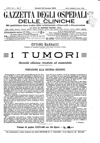 Gazzetta degli ospedali e delle cliniche