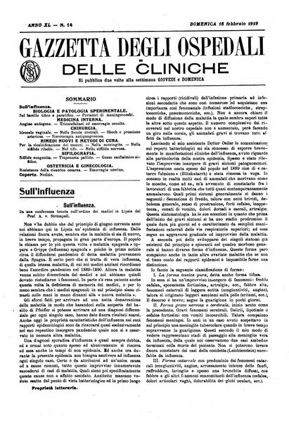 Gazzetta degli ospedali e delle cliniche