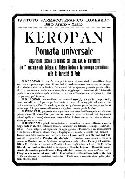 Gazzetta degli ospedali e delle cliniche