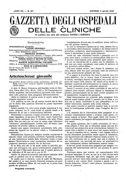 Gazzetta degli ospedali e delle cliniche