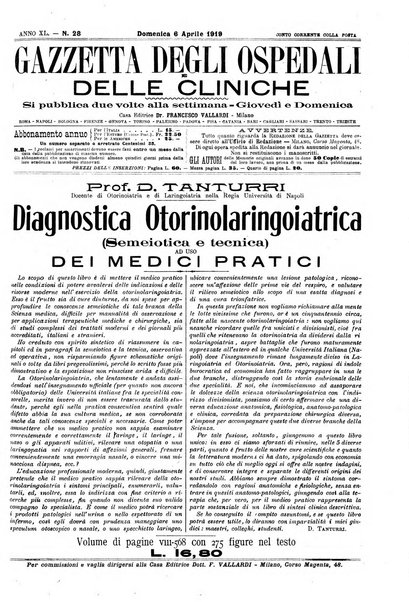 Gazzetta degli ospedali e delle cliniche