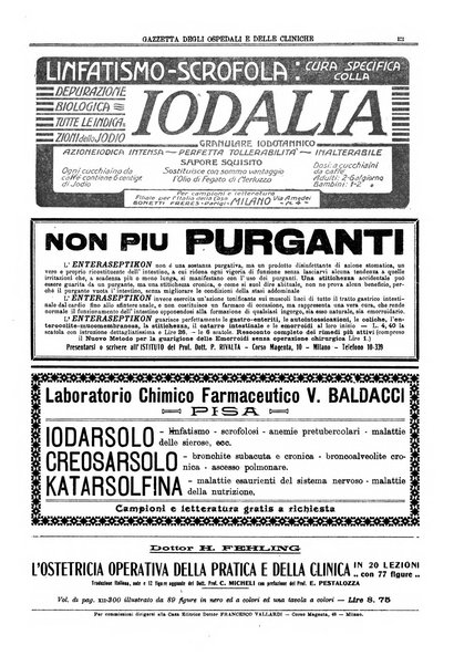 Gazzetta degli ospedali e delle cliniche