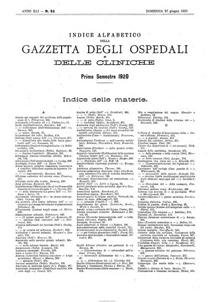 Gazzetta degli ospedali e delle cliniche