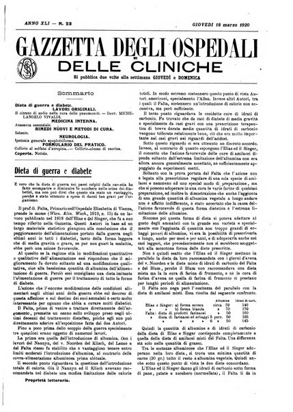 Gazzetta degli ospedali e delle cliniche