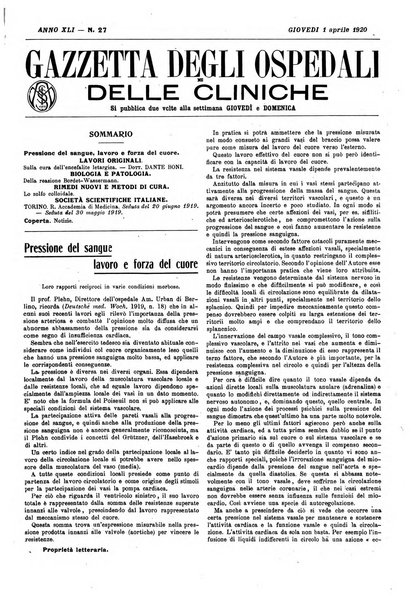 Gazzetta degli ospedali e delle cliniche