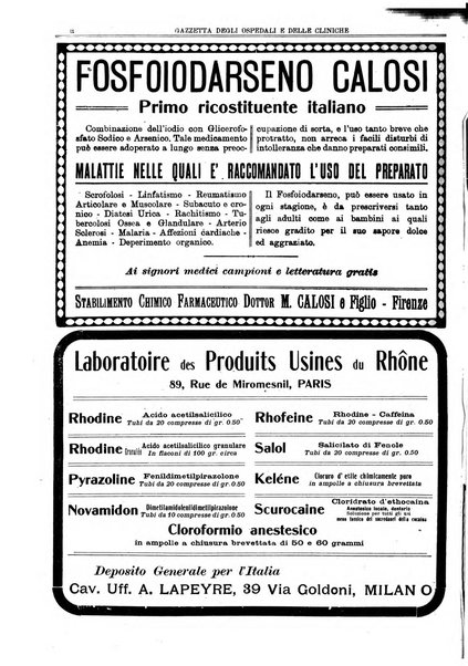 Gazzetta degli ospedali e delle cliniche