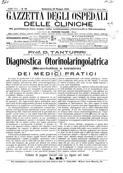 Gazzetta degli ospedali e delle cliniche