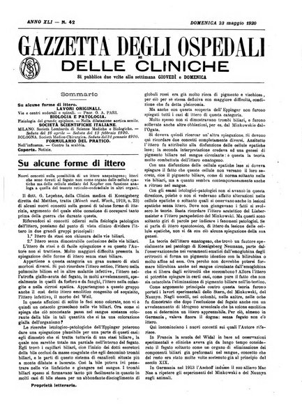 Gazzetta degli ospedali e delle cliniche