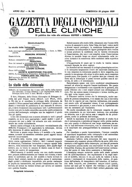 Gazzetta degli ospedali e delle cliniche