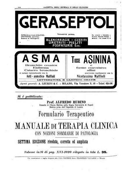 Gazzetta degli ospedali e delle cliniche