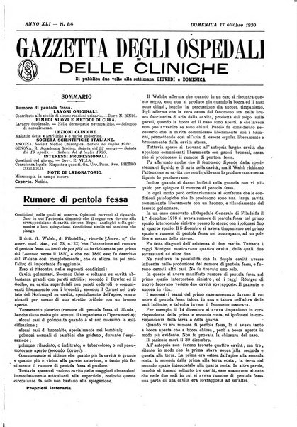 Gazzetta degli ospedali e delle cliniche