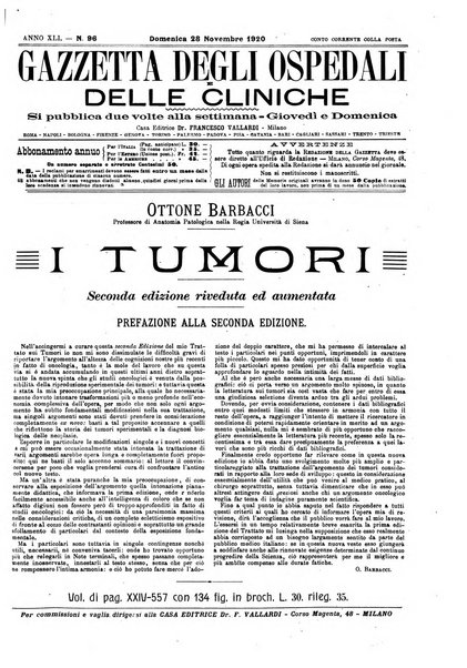 Gazzetta degli ospedali e delle cliniche