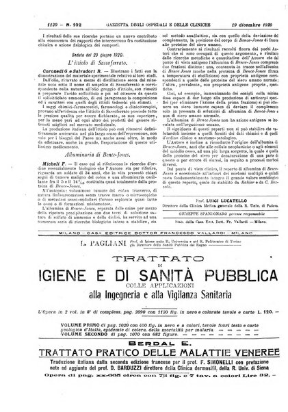 Gazzetta degli ospedali e delle cliniche