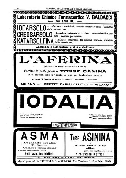 Gazzetta degli ospedali e delle cliniche