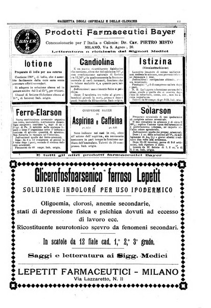 Gazzetta degli ospedali e delle cliniche