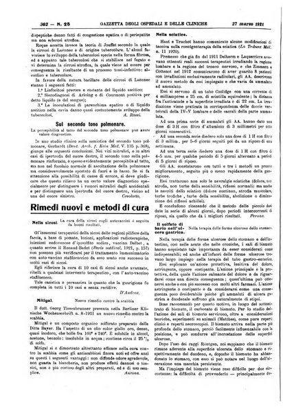 Gazzetta degli ospedali e delle cliniche