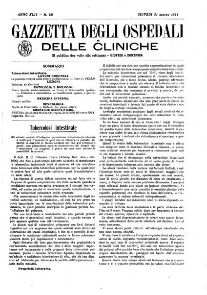 Gazzetta degli ospedali e delle cliniche