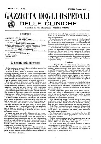 Gazzetta degli ospedali e delle cliniche