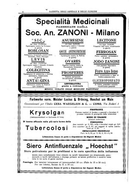 Gazzetta degli ospedali e delle cliniche