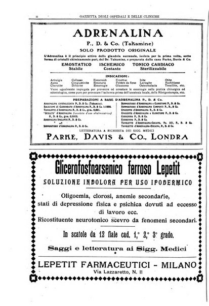 Gazzetta degli ospedali e delle cliniche