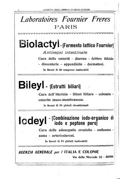 Gazzetta degli ospedali e delle cliniche