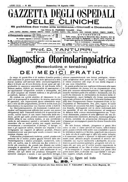 Gazzetta degli ospedali e delle cliniche