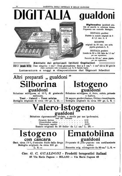 Gazzetta degli ospedali e delle cliniche