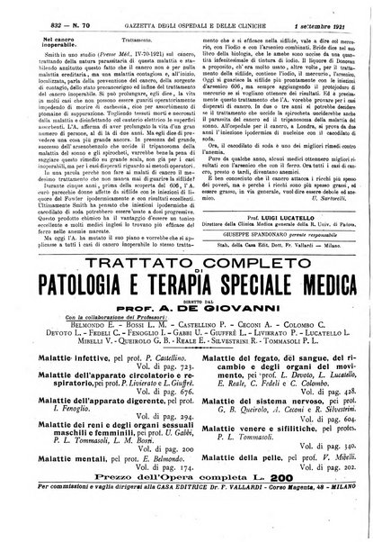 Gazzetta degli ospedali e delle cliniche