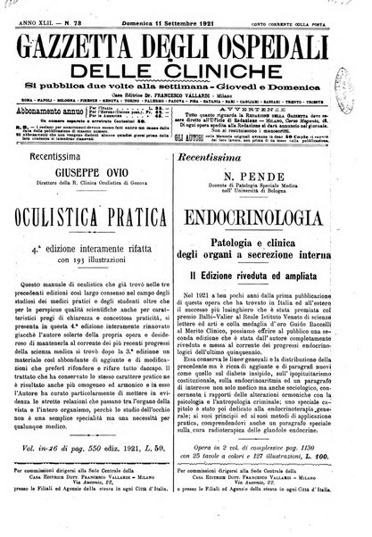 Gazzetta degli ospedali e delle cliniche