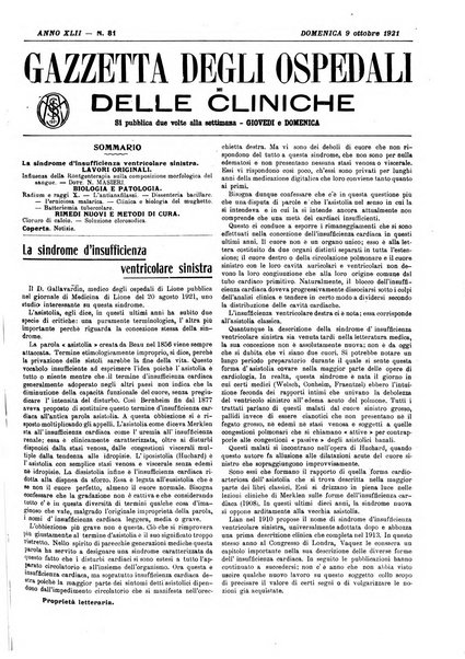 Gazzetta degli ospedali e delle cliniche