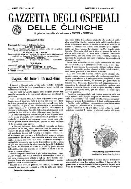 Gazzetta degli ospedali e delle cliniche