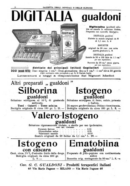 Gazzetta degli ospedali e delle cliniche