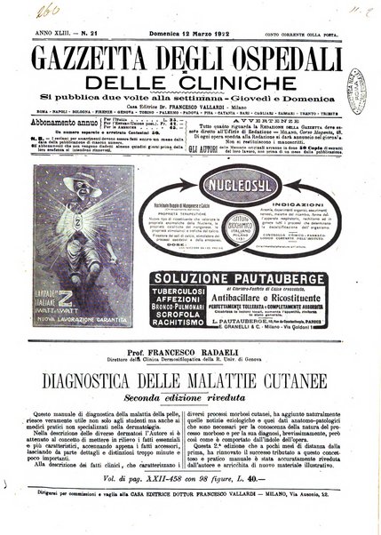 Gazzetta degli ospedali e delle cliniche