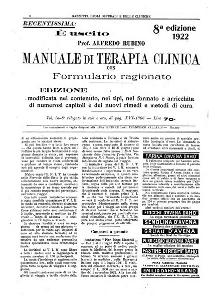 Gazzetta degli ospedali e delle cliniche