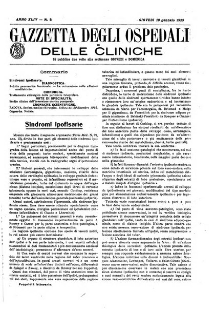 Gazzetta degli ospedali e delle cliniche