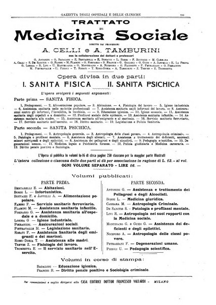 Gazzetta degli ospedali e delle cliniche