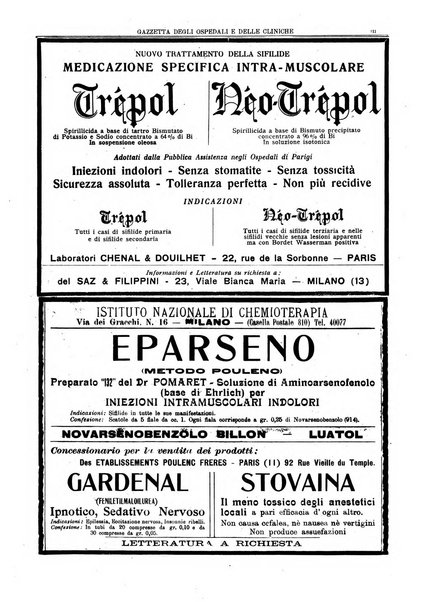 Gazzetta degli ospedali e delle cliniche