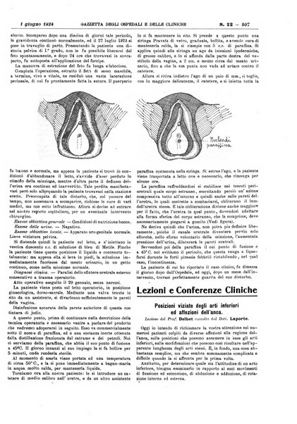 Gazzetta degli ospedali e delle cliniche