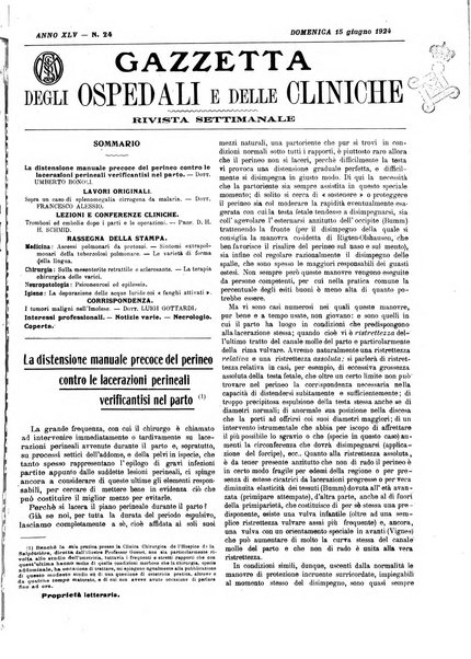 Gazzetta degli ospedali e delle cliniche