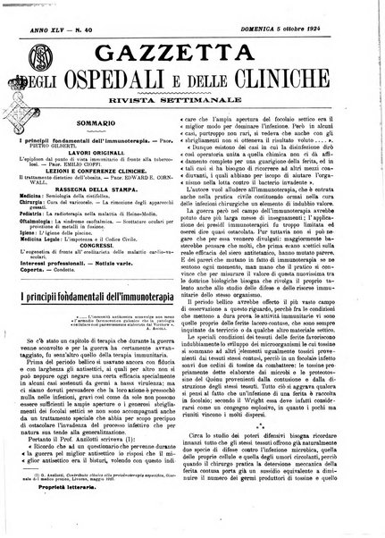 Gazzetta degli ospedali e delle cliniche