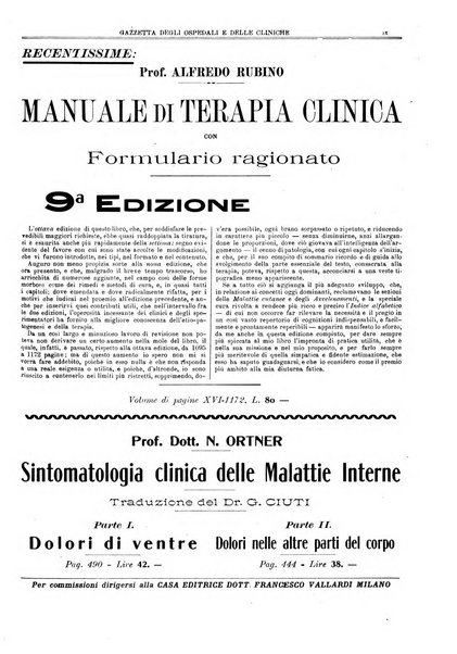 Gazzetta degli ospedali e delle cliniche