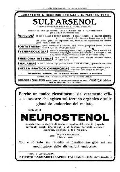 Gazzetta degli ospedali e delle cliniche