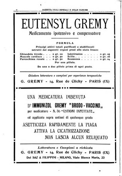 Gazzetta degli ospedali e delle cliniche