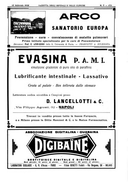 Gazzetta degli ospedali e delle cliniche