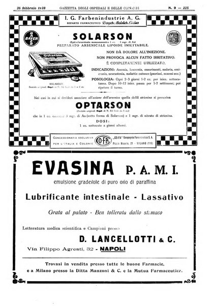 Gazzetta degli ospedali e delle cliniche