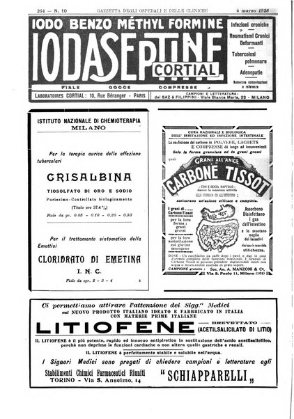 Gazzetta degli ospedali e delle cliniche