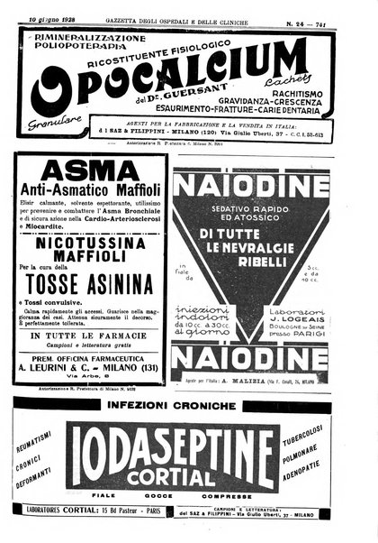 Gazzetta degli ospedali e delle cliniche