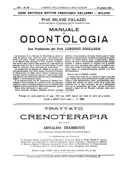 Gazzetta degli ospedali e delle cliniche